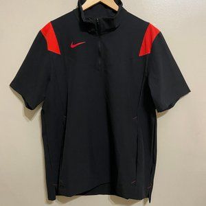 Nike Football Coach Performance Sideline Jacket Black Red Men DJ5113-011 NEW